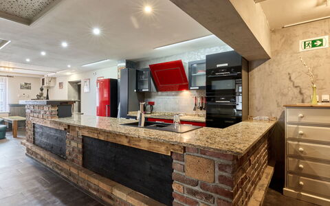 Rokytnice Nad Jizerou 2: Flooring, Furniture, Interior Design, Floor, Wood, Ceiling, Countertop, Kitchen, Cabinetry, Lighting
