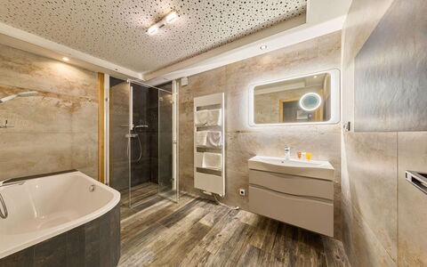 Rokytnice Nad Jizerou 2: Flooring, Floor, Interior Design, Plumbing Fixture, Ceiling, Bathroom, Plumbing, Tap, Sink, Room