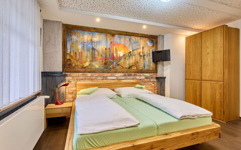 Rokytnice Nad Jizerou 2: Interior Design, Furniture, Bed, Bedroom, Wood, Flooring, Ceiling, Floor, Lighting, Room