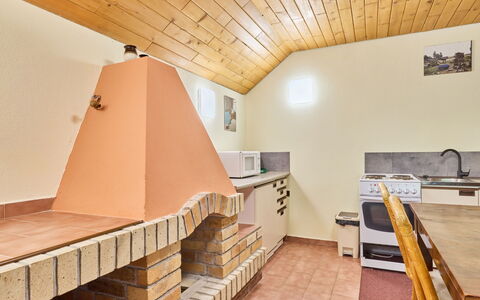 Rokytnice Nad Jizerou 81: Wood, Interior Design, Ceiling, Flooring, Furniture, Floor, Room, Wood Stain, Kitchen