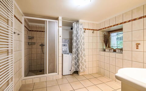 U Tří Medvědů: Flooring, Floor, Interior Design, Ceiling, Room, Plumbing Fixture, Apartment, Plumbing, Tile, Bathroom