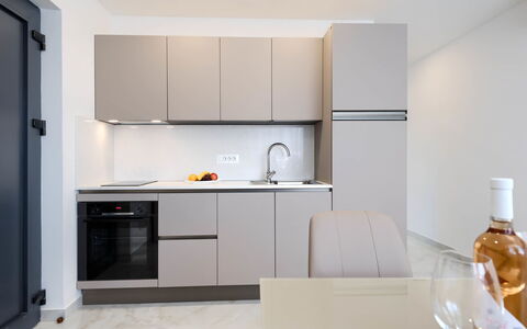 Pula 192: Kitchen, Kitchen Appliance, Countertop, Furniture, Cabinetry, Interior Design, Major Appliance, Flooring, Wood, Home Appliance