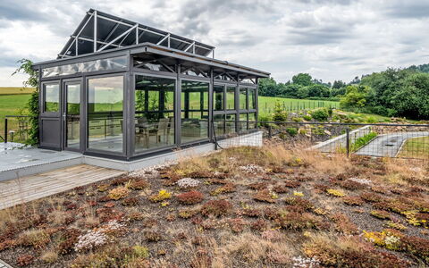 Dačice 100: Daylighting, Garden, Shade, Outdoor Structure, Design, Plantation, Garden Buildings, Shed, Farm