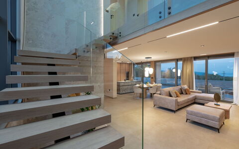 Teulu: Interior Design, Flooring, Floor, Ceiling, Apartment, Shade, Chair, Light Fixture, Lamp, Houseplant
