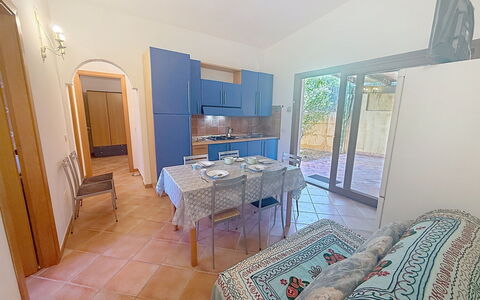 Villa del Mare: Interior Design, Flooring, Floor, Ceiling, Apartment, Shade, Chair, Light Fixture, Lamp, Houseplant