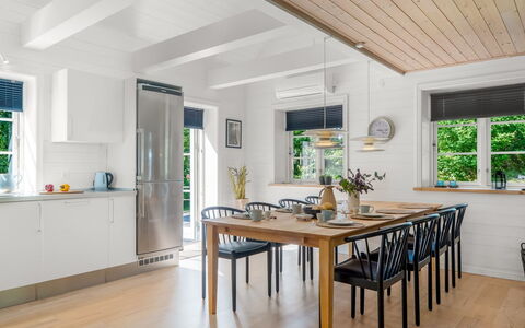 Stanko - 300M from the Sea: Furniture, Interior Design, Flooring, Wood, Ceiling, Wood Flooring, Floor, Dining Room, Kitchen & Dining Room Table, Table