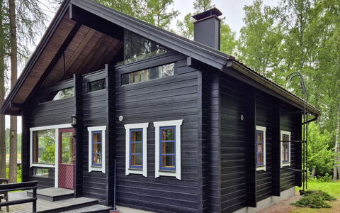 Rustholli17: Wood, Siding, Cottage, House, Home, Roof, Door, Garden Buildings, Log Cabin, Hardwood