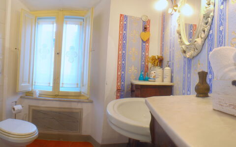 I Tre Camini: Bathroom Sink, Plumbing Fixture, Bathroom, Interior Design, Flooring, Floor, Sink, Tap, Plumbing, Room