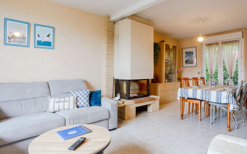 Villerville: Furniture, Interior Design, Flooring, Floor, Room, Wood, Ceiling, Couch, Living Room, Lighting