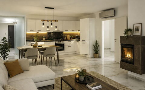 Goldener Turm: Furniture, Interior Design, Flooring, Couch, Floor, Living Room, Ceiling, Chair, Table, Room