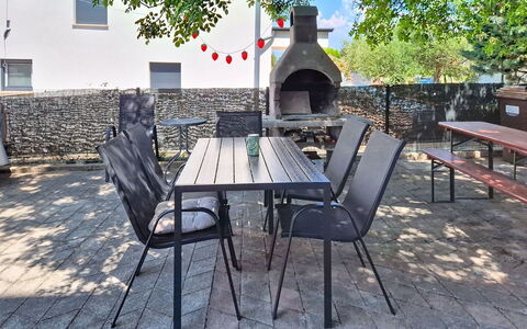 Emma: Furniture, Outdoor Furniture, Chair, Table, Outdoor Table, Shade, Iron, Garden, Backyard