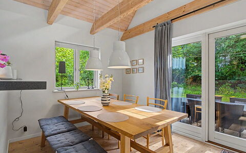 Zelda - 275M from the Sea: Furniture, Flooring, Interior Design, Wood, Floor, Table, Kitchen & Dining Room Table, Chair, Ceiling, Dining Room