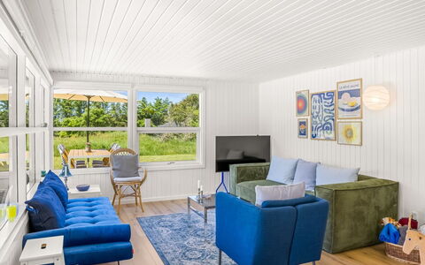 Goce - 300M from the Sea: Interior Design, Furniture, Flooring, Floor, Couch, Wood, Ceiling, Room, Living Room, Wood Flooring