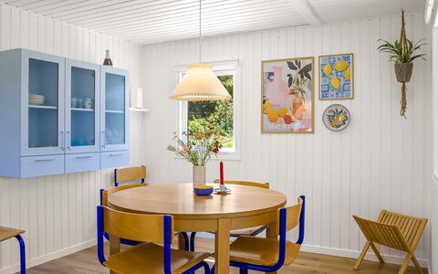 Goce - 300M from the Sea: Furniture, Interior Design, Flooring, Wood, Floor, Ceiling, Light Fixture, Table, Chair, Dining Room
