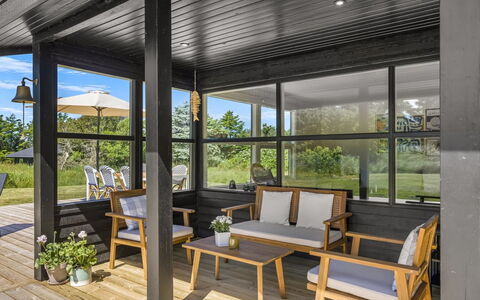 Goce - 300M from the Sea: Furniture, Wood, Porch, Wood Flooring, Flooring, Chair, Hardwood, Floor, Table, Deck