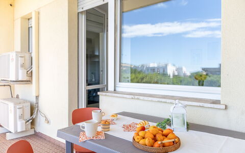 Casabianca: Apartment, Chair, Balcony, Daylighting, Houseplant