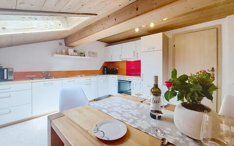 Holzegger: Interior Design, Wood, Flooring, Ceiling, Furniture, Floor, Room, Kitchen, Countertop, Home