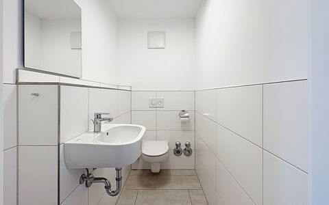 Endingen am Kaiserstuhl 100: Bathroom, Wall, Flooring, Plumbing Fixture, Interior Design, Floor, Bathroom Sink, Sink, Tap, Ceiling