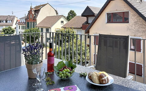 Endingen am Kaiserstuhl 100: Home, Urban Design, Balcony, Apartment, Flowerpot, Houseplant, Porch, Chair, Outdoor Furniture, Paint
