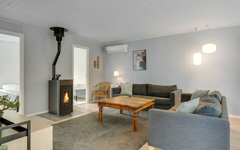 Adisl - 300M to the Fjord: Flooring, Interior Design, Wall, Floor, Wood, Furniture, Ceiling, Room, Lighting, Living Room