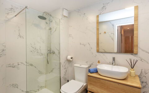 Ribera: Bathroom, Plumbing Fixture, Wall, Flooring, Floor, Interior Design, Toilet, Sink, Bathroom Cabinet, Bathroom Sink