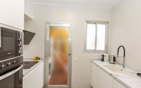 Ribera: Flooring, Major Appliance, Wall, Floor, Interior Design, Kitchen Appliance, Wood, Countertop, Kitchen, Cabinetry