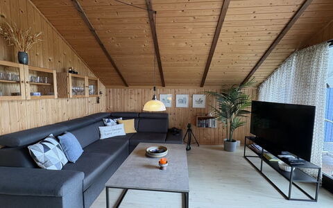 Kalervo - 2.9Km to the Fjord: Furniture, Interior Design, Couch, Flooring, Wall, Floor, Wood, Living Room, Ceiling, Room