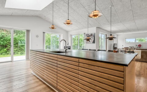 Frille - 1.5Km from the Sea: Flooring, Wood, Wood Flooring, Interior Design, Floor, Kitchen, Ceiling, Furniture, Hardwood, Wood Stain