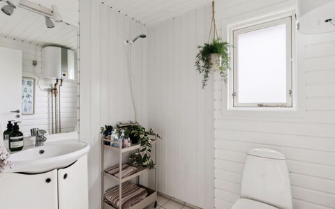 Raadengaard - 400M from the Sea: Plumbing Fixture, Interior Design, Flooring, Floor, Toilet, Toilet Seat, Plumbing, Sink, Bathroom, Tap