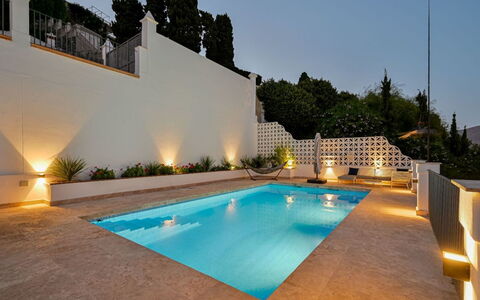 Romantica: Swimming Pool, Resort, Composite Material, Eco Hotel, Landscape Lighting, Water Feature, Estate, Shade, Hotel, Villa