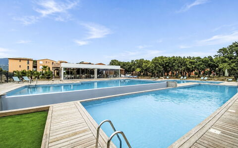 Hameau de Saint Cyprien: Furniture, Outdoor Furniture, Chair, Garden, Backyard, Shade, Yard, Landscaping, Eco Hotel, Outdoor Table