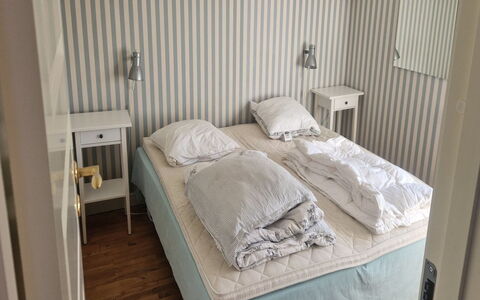 Sunaj - 350M from the Sea: Furniture, Bedroom, Interior Design, Floor, Wood, Flooring, Bed Sheet, Bed, Linens, Bedding