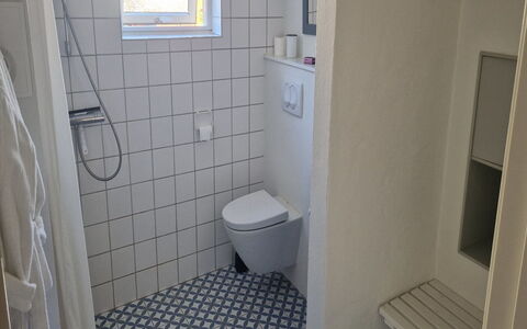 Sunaj - 350M from the Sea: Bathroom, Wall, Plumbing Fixture, Toilet, Flooring, Toilet Seat, Floor, Interior Design, Plumbing, Tile