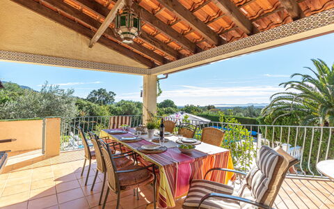 Mestral: Furniture, Chair, Resort, Eco Hotel, Shade, Estate, Kitchen & Dining Room Table, Villa, Balcony, Patio