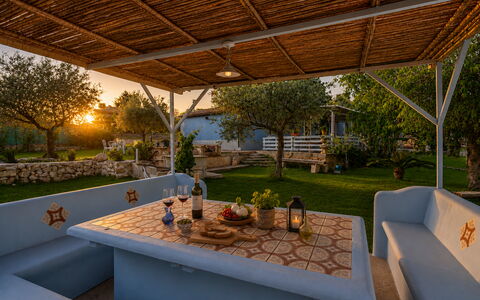 Villa le 2 Emme: Furniture, Chair, Outdoor Furniture, Table, Resort, Shade, Garden, Backyard, Outdoor Table, Patio