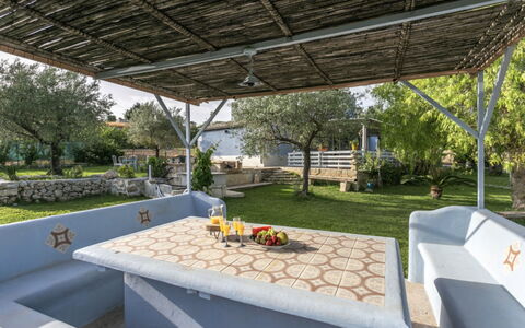 Villa Emme: Furniture, Outdoor Furniture, Table, Shade, Chair, Outdoor Table, Garden, Backyard, Outdoor Structure, Patio
