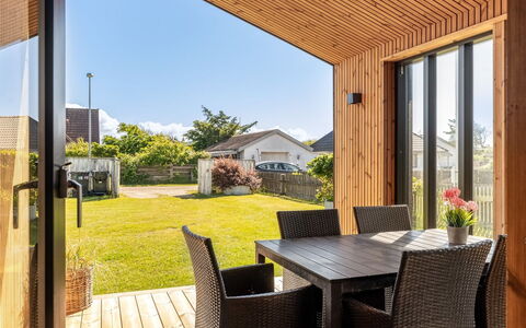 Ensio - 750M from the Sea: Wood, Furniture, Chair, Sea, Apartment, Balcony, Ocean, Shade, Outdoor Furniture, Wood Stain