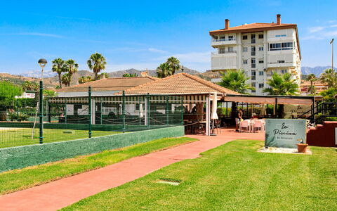 Laguna Beach Padel: Wood, Furniture, Chair, Sea, Apartment, Balcony, Ocean, Shade, Outdoor Furniture, Wood Stain