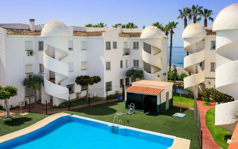 Laguna Beach Padel: Wood, Furniture, Chair, Sea, Apartment, Balcony, Ocean, Shade, Outdoor Furniture, Wood Stain
