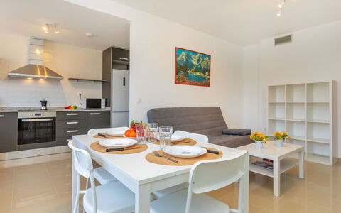 Benicarlo Center: Wood, Furniture, Chair, Sea, Apartment, Balcony, Ocean, Shade, Outdoor Furniture, Wood Stain