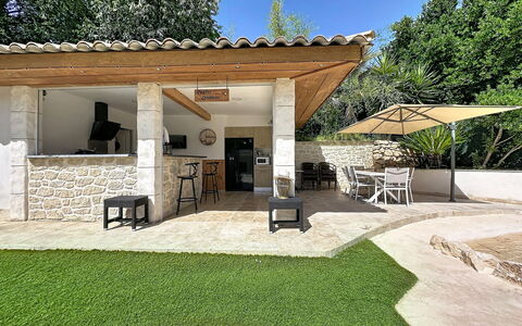 Villa le Lagon: Wood, Furniture, Chair, Sea, Apartment, Balcony, Ocean, Shade, Outdoor Furniture, Wood Stain