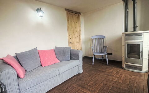 Ca Dell'Andre: Furniture, Flooring, Floor, Interior Design, Wood, Room, Couch, Ceiling, Lighting, Living Room