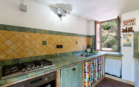Ca Dell'Andre: Kitchen, Wood, Countertop, Interior Design, Flooring, Major Appliance, Kitchen Stove, Kitchen Appliance, Stove, Floor