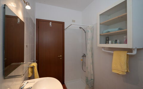 Malpaga: Bathroom, Bathroom Sink, Plumbing Fixture, Flooring, Wall, Floor, Sink, Interior Design, Tap, Plumbing