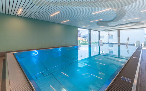 Haus Ner A1: Ceiling, Flooring, Swimming Pool, Leisure Centre, Daylighting, Hotel, Headquarters, Aluminium