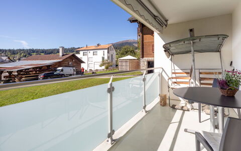 Haus Ner A1: Balcony, Apartment, Handrail, Chair, Shade, Porch, Daylighting, Villa, Outdoor Furniture, Deck