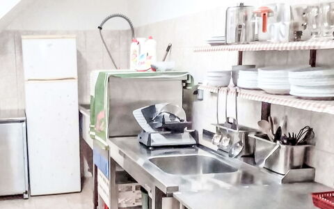 Strážné: Kitchen, Furniture, Kitchen Appliance, Major Appliance, Countertop, Interior Design, Home Appliance, Room, Cabinetry, Small Appliance