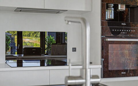Sedine - 500M from the Sea: Kitchen Appliance, Kitchen, Interior Design, Wood, Home Appliance, Major Appliance, Countertop, Lighting, Flooring, Cabinetry