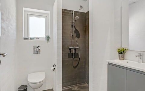 Øthi - 200M to the Fjord: Flooring, Floor, Plumbing Fixture, Bathroom, Interior Design, Bathroom Cabinet, Plumbing, Ceiling, Toilet, Tap