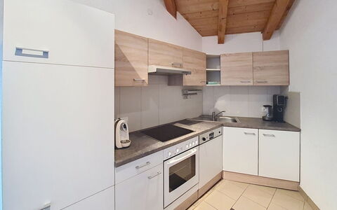 Vöstl: Kitchen, Kitchen Appliance, Countertop, Flooring, Interior Design, Wood, Major Appliance, Cabinetry, Floor, Ceiling